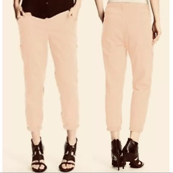 Helmut Lang Peach Slouchy Skinny Jeans 29 STAINED - Picture 1 of 7